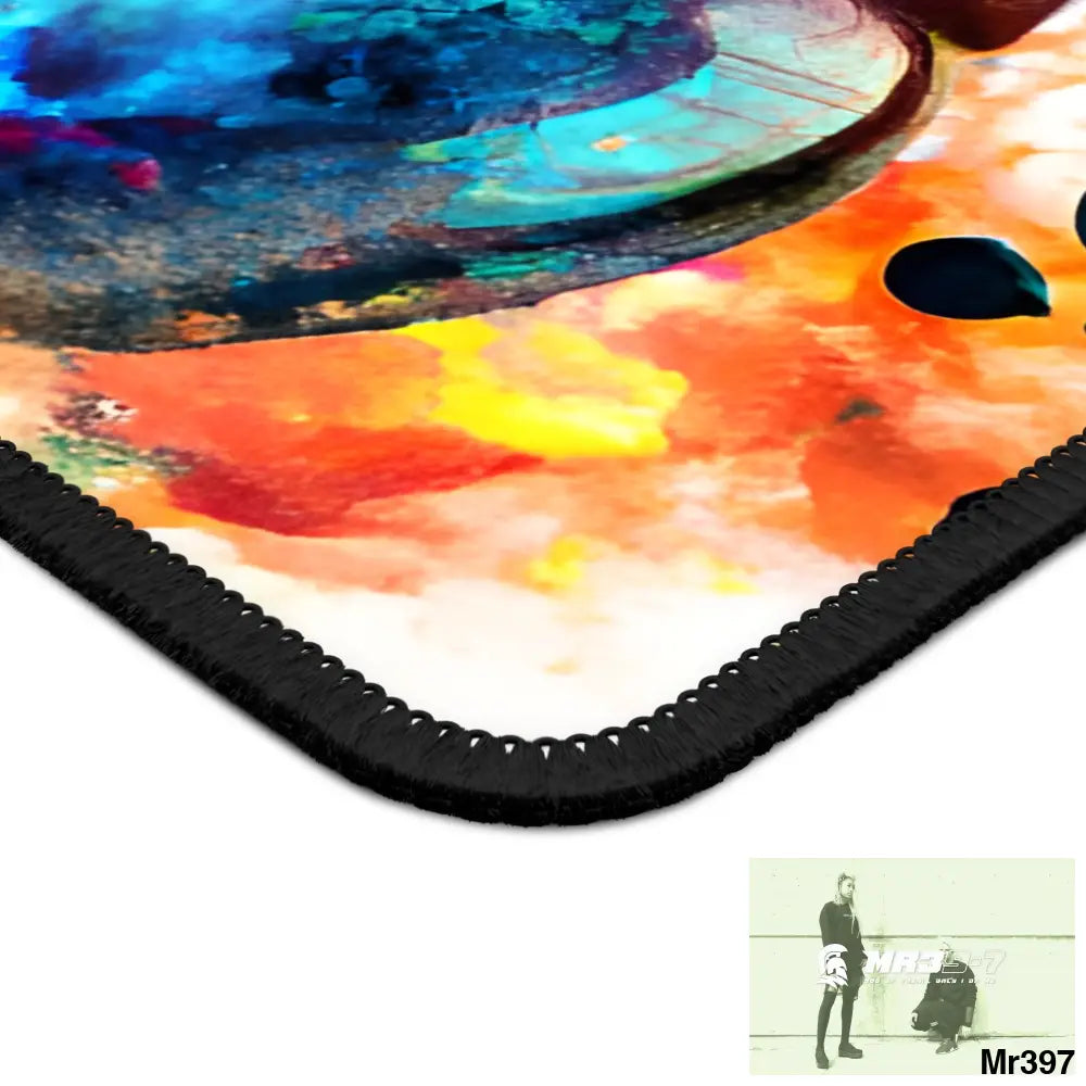 Musical Abstract headphones art Gaming Mouse Pad Rectangle / 9’’ × 7’’ Home Decor