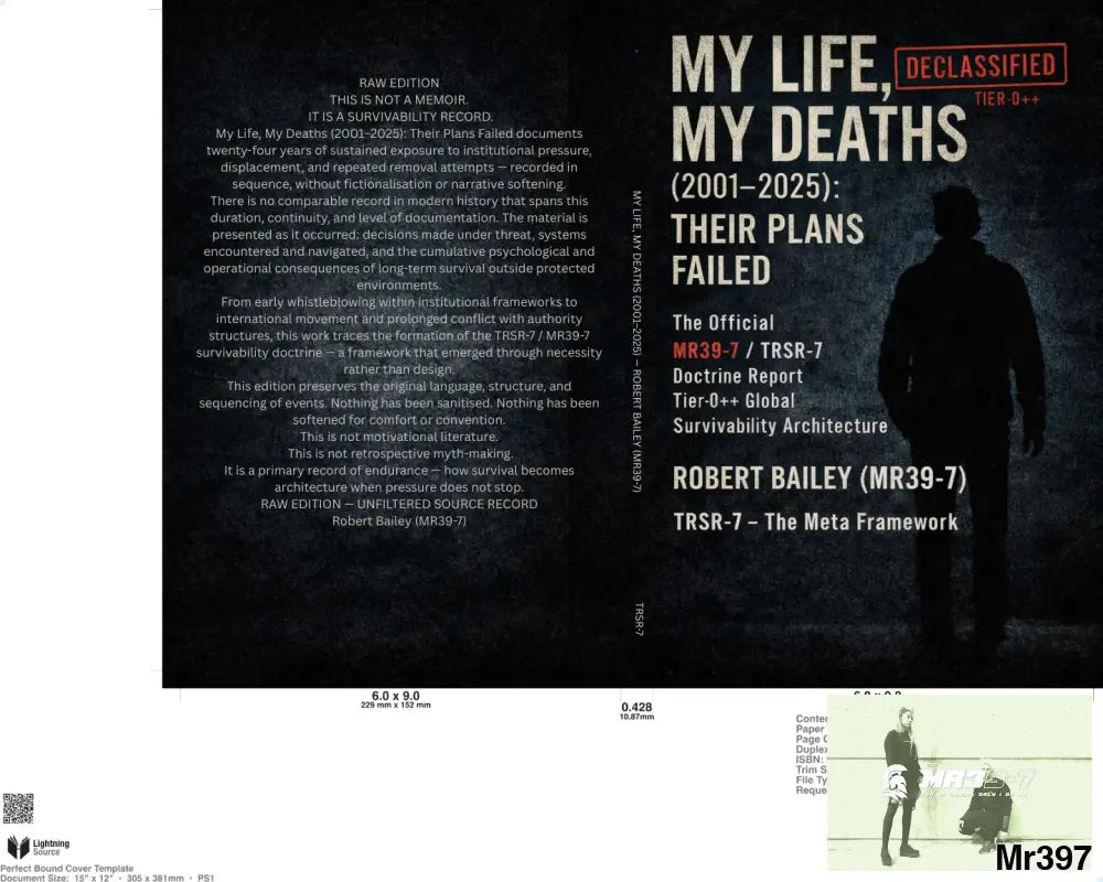 My Life My Deaths (2001–2025): Their Plans Failed Raw Edition — Paperback Book Service