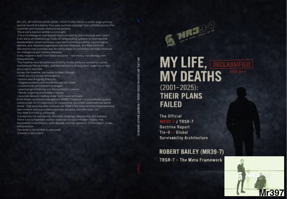 My Life My Deaths (2001–2025): Their Plans Failed The Official MR39-7 Book — Raw Edition (Hardback)