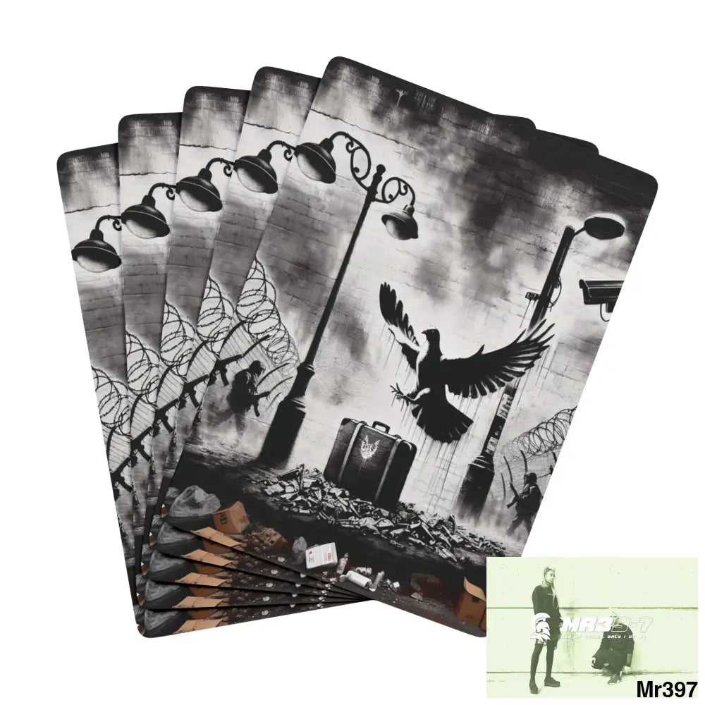 My Life My Deaths Their Plans Failed 2001-2025 Banksy Inspired My life My Deaths Fail no 3 Ltd Edition Custom Poker