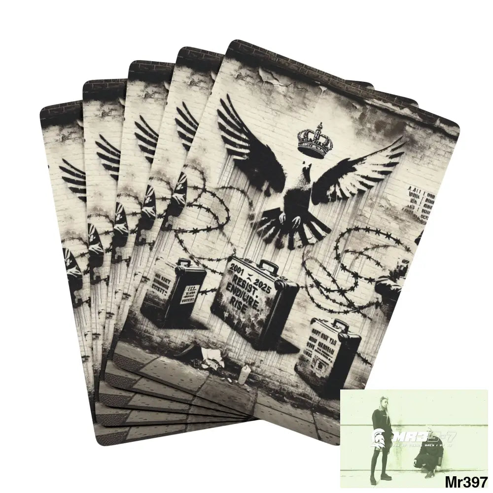 My Life My Deaths Their Plans Failed 2001-2025 Banksy Inspired My life My Deaths Fail no 5 Ltd Edition Custom Poker