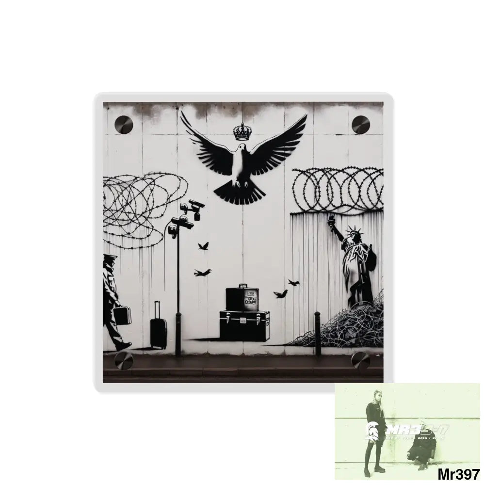 My life my deaths their plans failed 2001 to 2025 Ltd Edition Acrylic Wall Art Panels 8’’ x 8’’ / 0.25’’ Home Decor