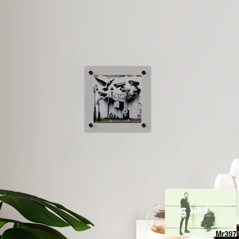 My life my deaths their plans failed 2001 to 2025 Ltd Edition no 10 Acrylic Wall Art Panels 8’’ x 8’’ / 0.25’’ Home