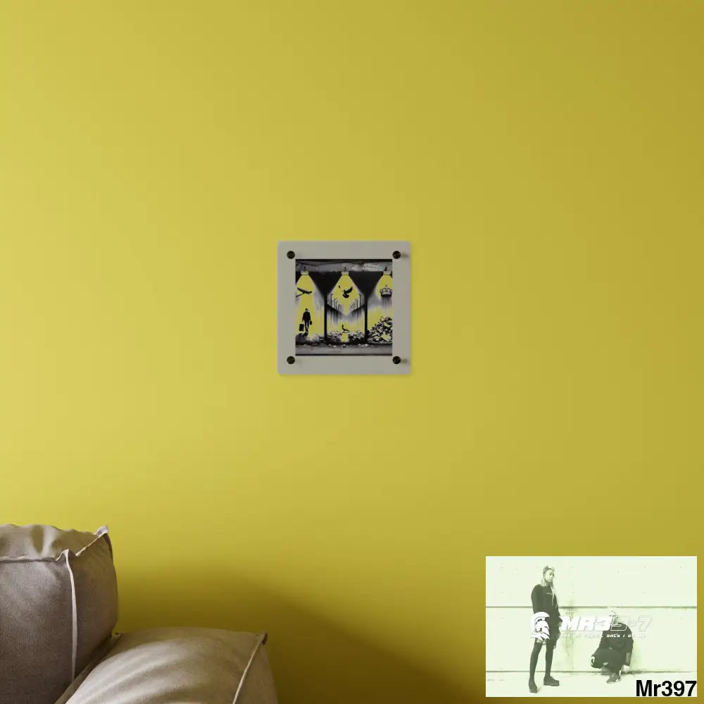 My life my deaths their plans failed 2001 to 2025 Ltd Edition no 15 Acrylic Wall Art Panels 8’’ x 8’’ / 0.25’’ Home