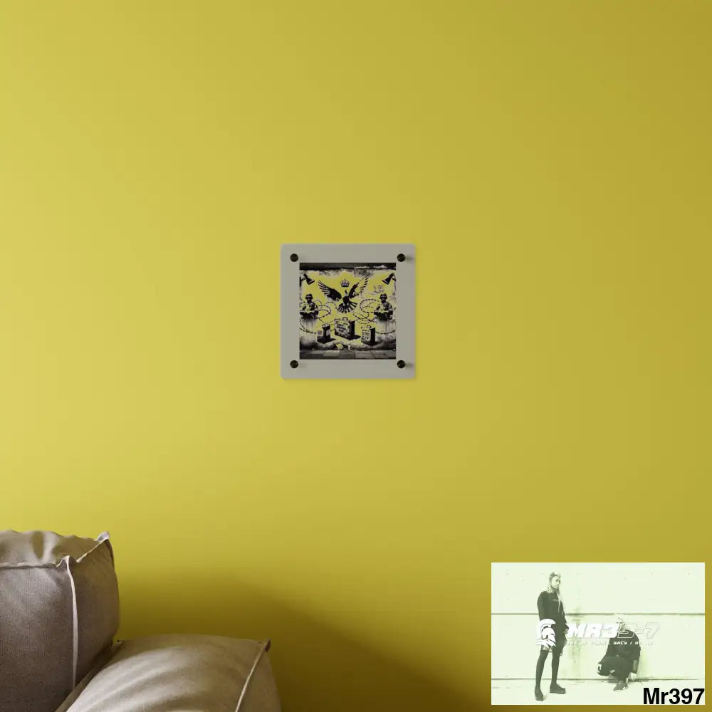 My life my deaths their plans failed 2001 to 2025 Ltd Edition no 18 Acrylic Wall Art Panels 8’’ x 8’’ / 0.25’’ Home