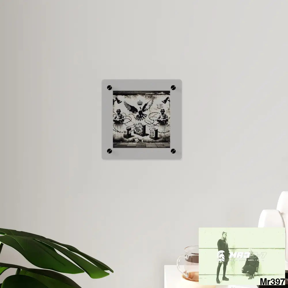 My life my deaths their plans failed 2001 to 2025 Ltd Edition no 18 Acrylic Wall Art Panels 8’’ x 8’’ / 0.25’’ Home