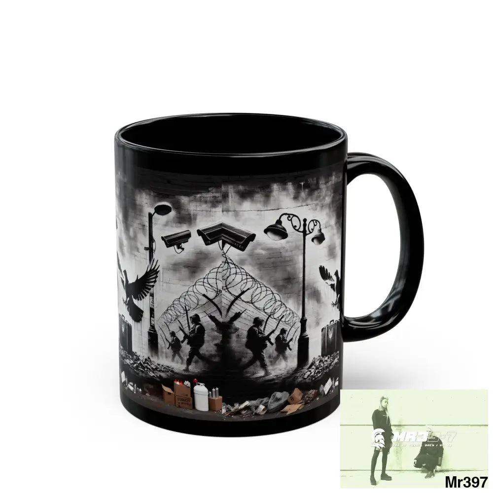 MY LIFE MY DEATHS THEIR PLANS FAILED 2001 TO 2025 LTD EDITION NO 3 11oz Tactical GB / Black Mug 11oz Mug