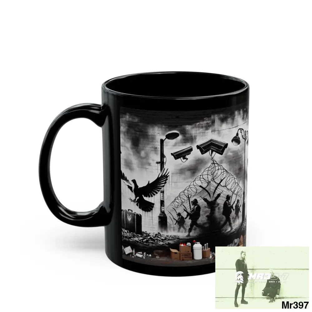 MY LIFE MY DEATHS THEIR PLANS FAILED 2001 TO 2025 LTD EDITION NO 3 11oz Tactical GB / Black Mug 11oz Mug