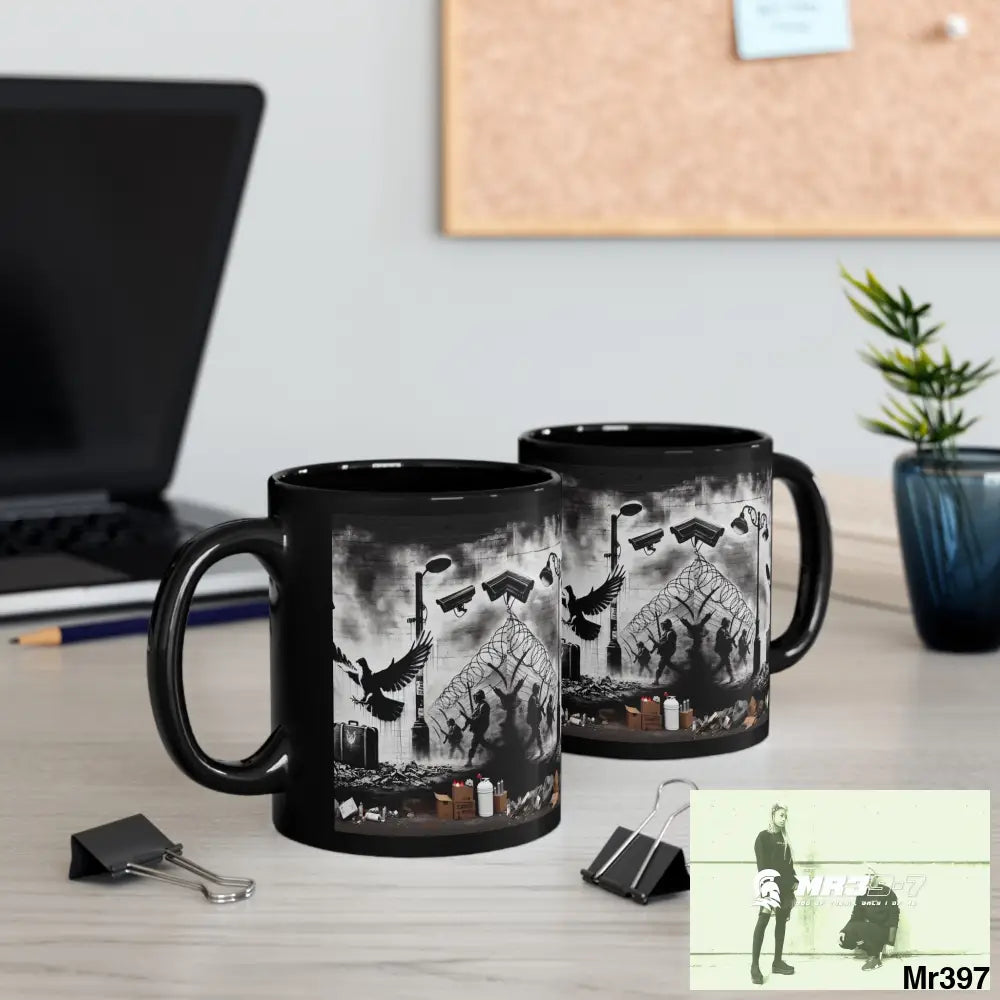 MY LIFE MY DEATHS THEIR PLANS FAILED 2001 TO 2025 LTD EDITION NO 3 11oz Tactical GB / Black Mug 11oz Mug