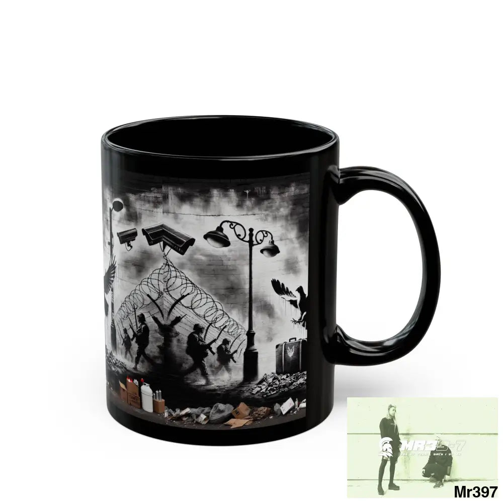 MY LIFE MY DEATHS THEIR PLANS FAILED 2001 TO 2025 LTD EDITION NO 3 11oz Tactical GB / Black Mug 11oz Mug