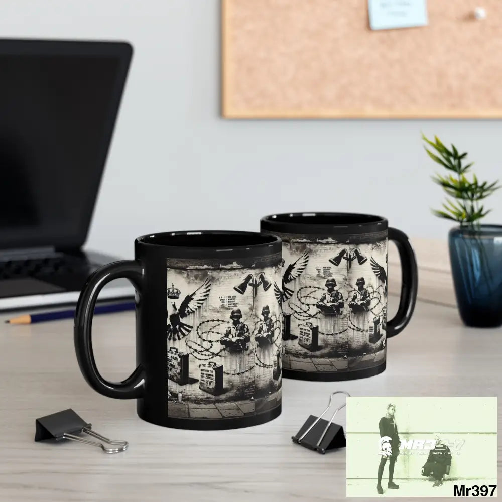 MY LIFE MY DEATHS THEIR PLANS FAILED 2001 TO 2025 LTD EDITION NO 4 11oz Tactical GB / Black Mug 11oz Mug