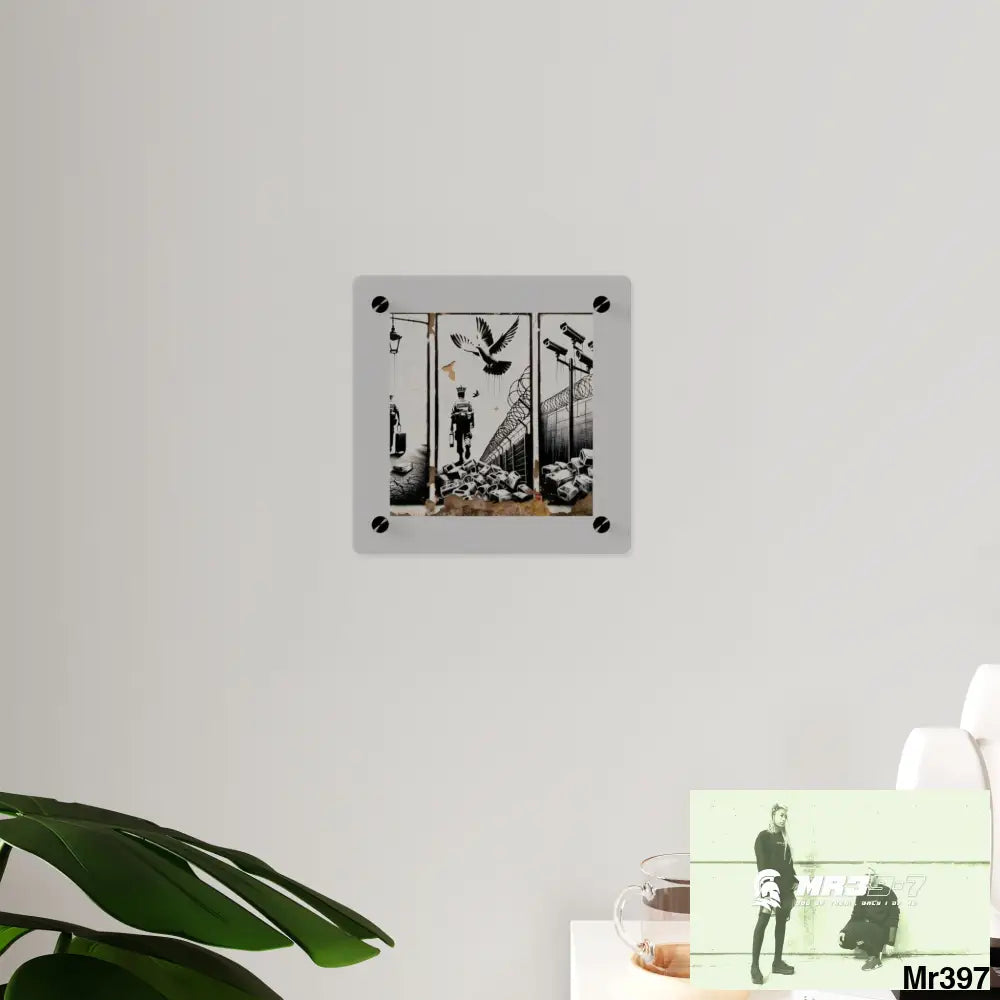 My life my deaths their plans failed 2001 to 2025 Ltd Edition no9 Acrylic Wall Art Panels 8’’ x 8’’ / 0.25’’ Home Decor