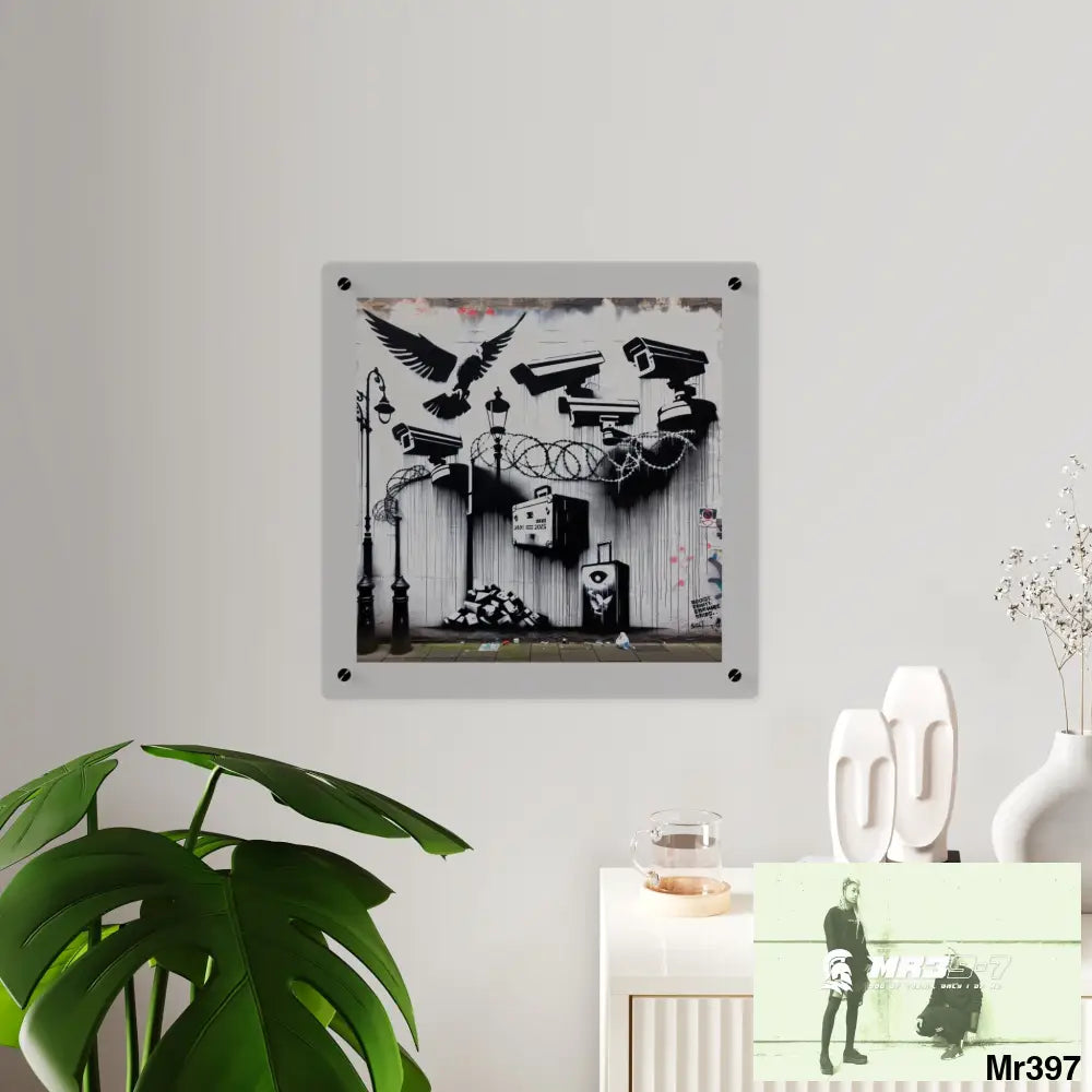 My life my deaths their plans failed 2001 to 2025 no 12 Ltd Edition Acrylic Wall Art Panels 16″ x 16″ / 0.25’’ Home