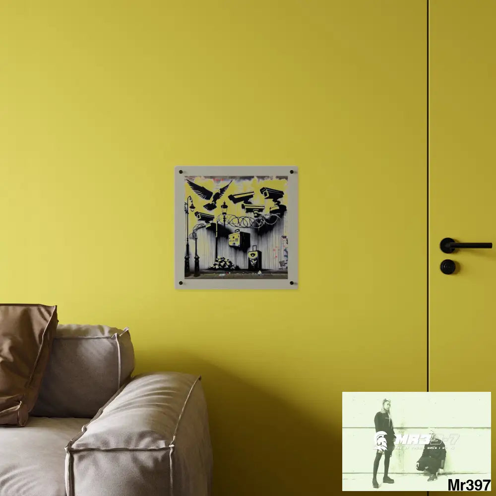 My life my deaths their plans failed 2001 to 2025 no 12 Ltd Edition Acrylic Wall Art Panels 16″ x 16″ / 0.25’’ Home