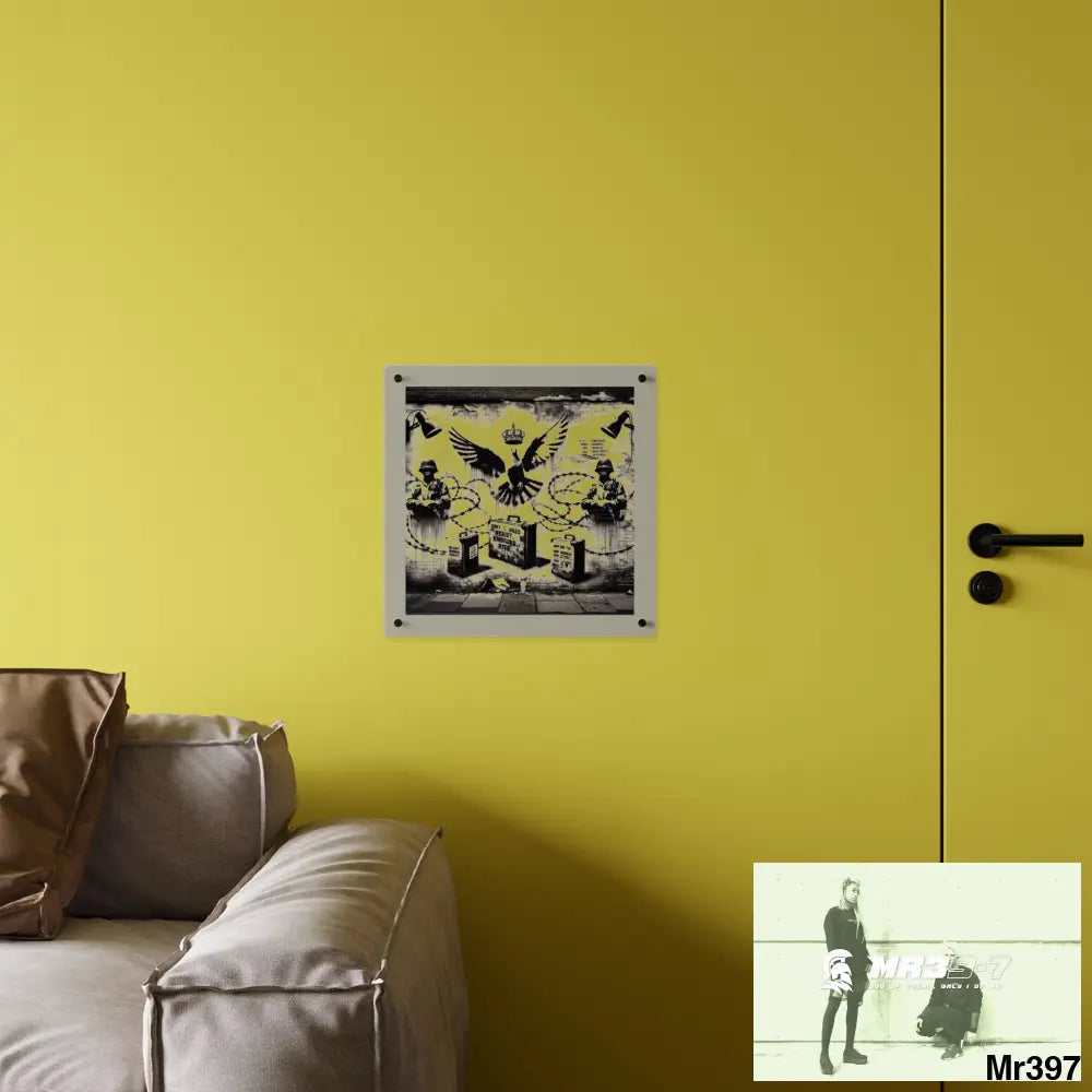 My life my deaths their plans failed 2001 to 2025 no 17 Ltd Edition Acrylic Wall Art Panels 16″ x 16″ / 0.25’’ Home