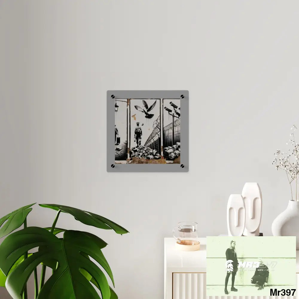 My life my deaths their plans failed 2001 to 2025 no 5 Ltd Edition Acrylic Wall Art Panels 11’’ x 11’’ / 0.25’’ Home