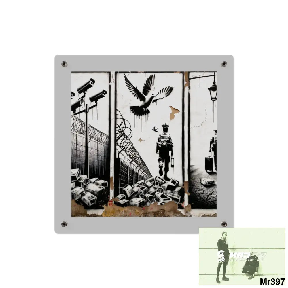 My life my deaths their plans failed 2001 to 2025 no 8 Ltd Edition Acrylic Wall Art Panels 16″ x 16″ / 0.25’’ Home Decor