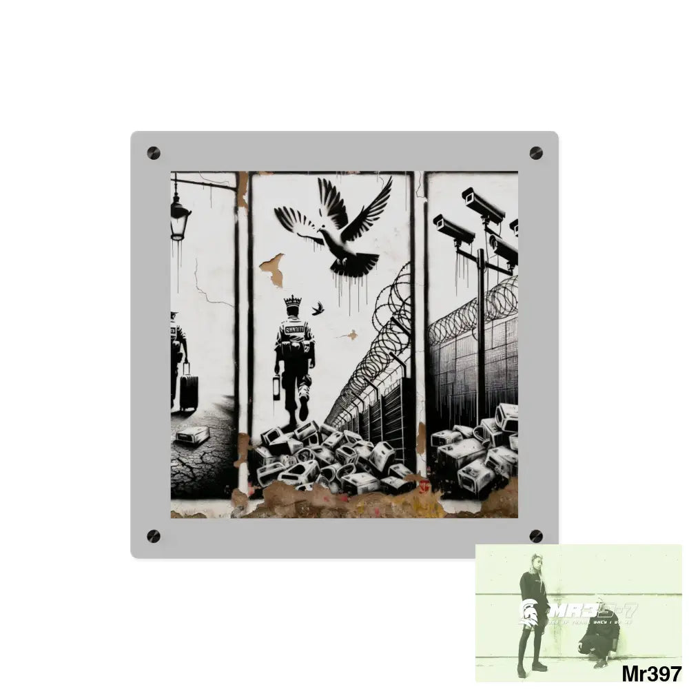 My life my deaths their plans failed 2001 to 2025 no 8 Ltd Edition Acrylic Wall Art Panels 16″ x 16″ / 0.25’’ Home Decor