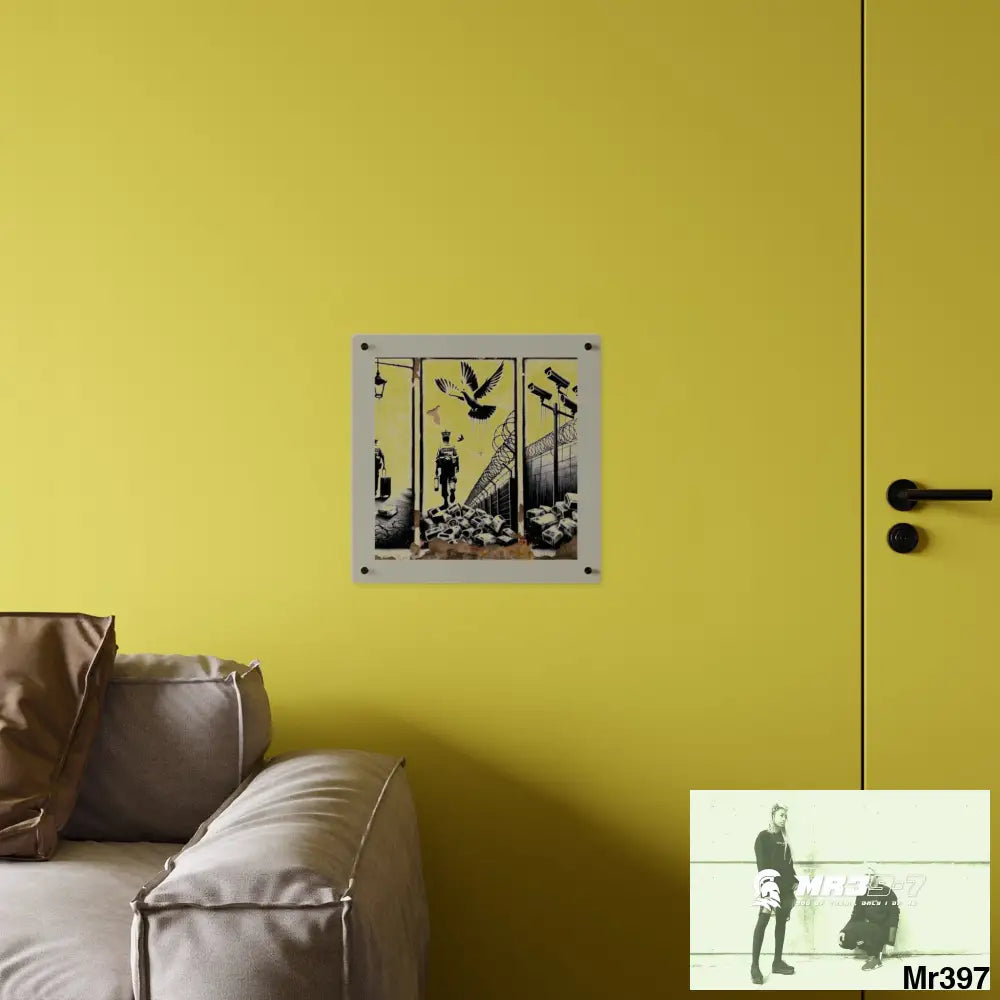 My life my deaths their plans failed 2001 to 2025 no 8 Ltd Edition Acrylic Wall Art Panels 16″ x 16″ / 0.25’’ Home Decor