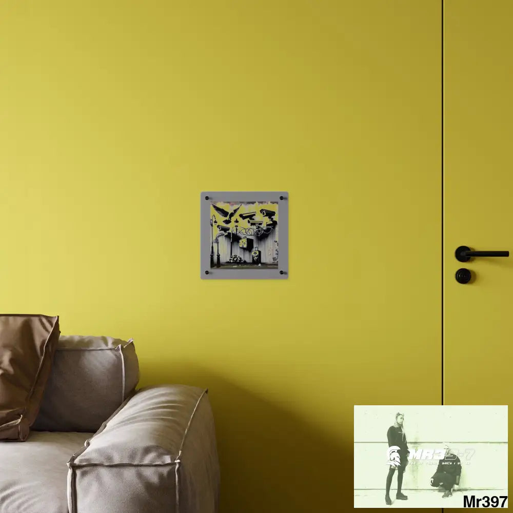 My life my deaths their plans failed 2001 to 2025 no 9 Ltd Edition Acrylic Wall Art Panels 11’’ x 11’’ / 0.25’’ Home