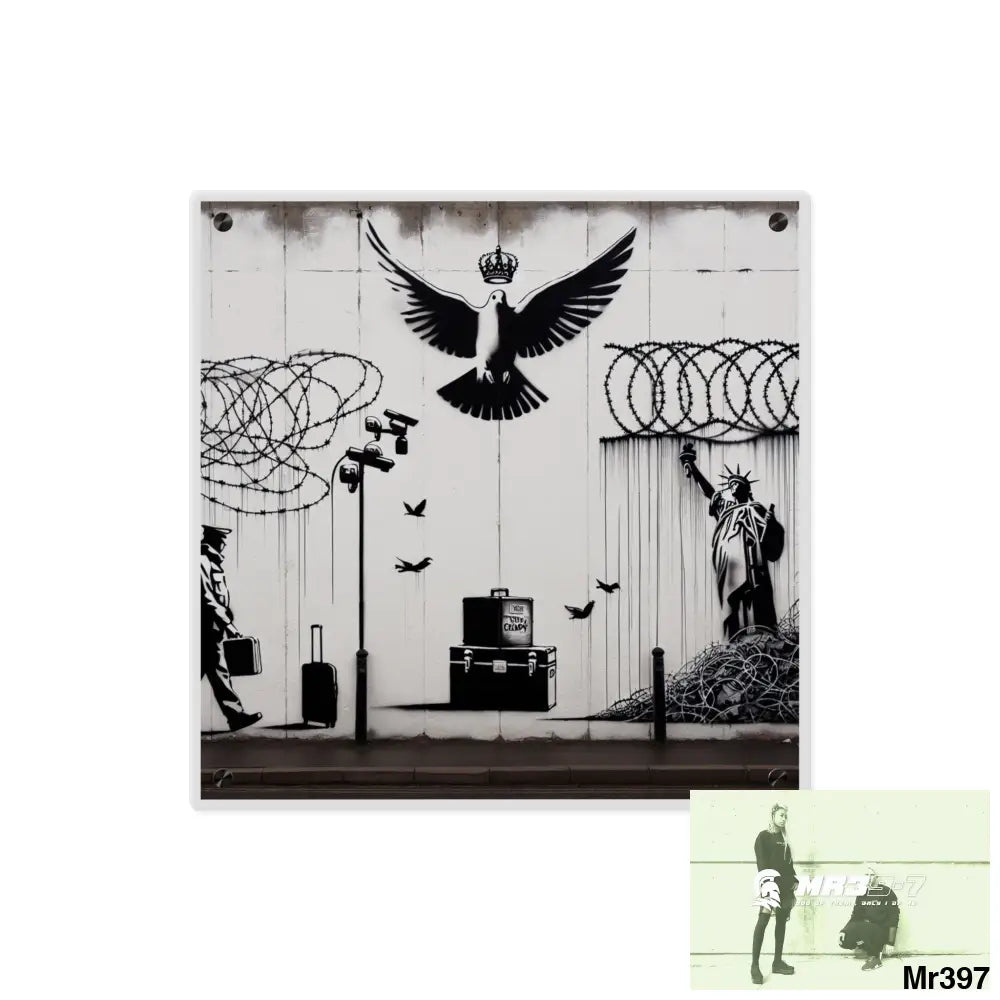 My life my deaths their plans failed 2001 to 2025 size 3 Ltd Edition Acrylic Wall Art Panels 16″ x 16″ / 0.25’’ Home