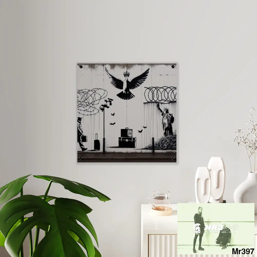 My life my deaths their plans failed 2001 to 2025 size 3 Ltd Edition Acrylic Wall Art Panels 16″ x 16″ / 0.25’’ Home