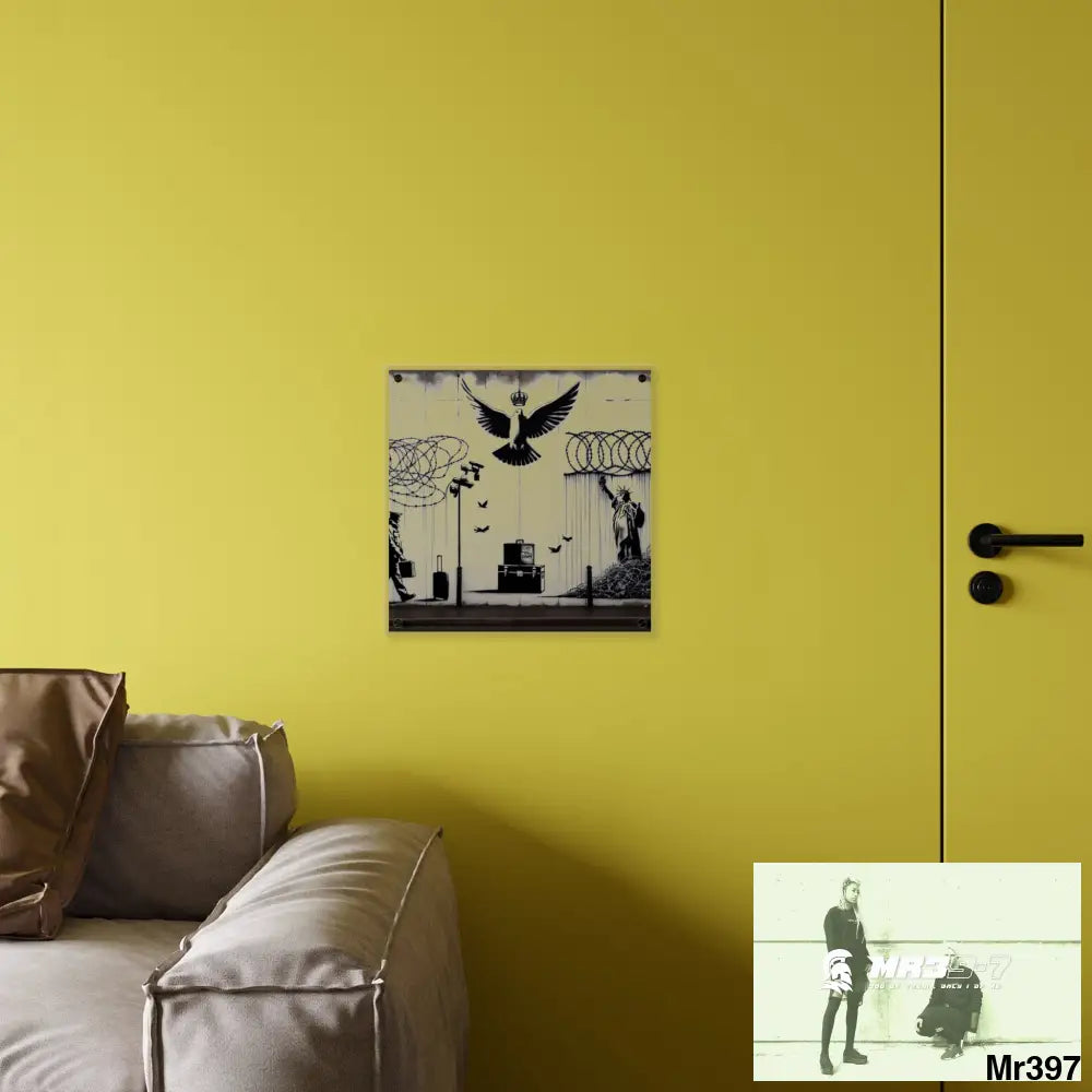 My life my deaths their plans failed 2001 to 2025 size 3 Ltd Edition Acrylic Wall Art Panels 16″ x 16″ / 0.25’’ Home