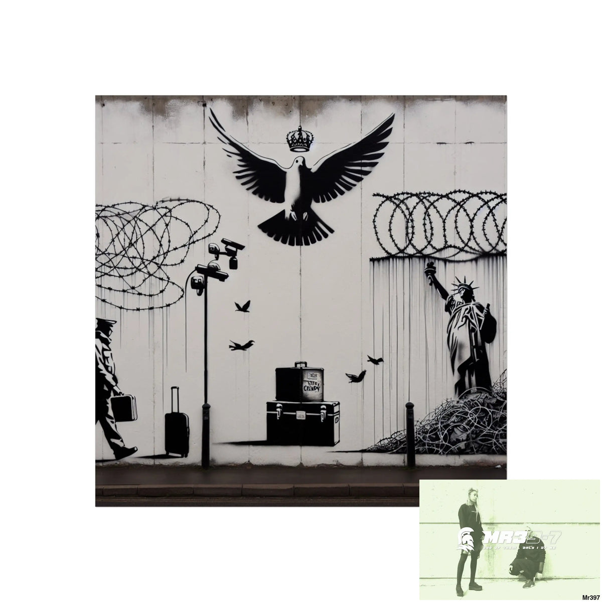 My Life My Deaths Their Plans Failed Banksy inspired Fine Art Posters 16″ x 16″ / Matte Poster