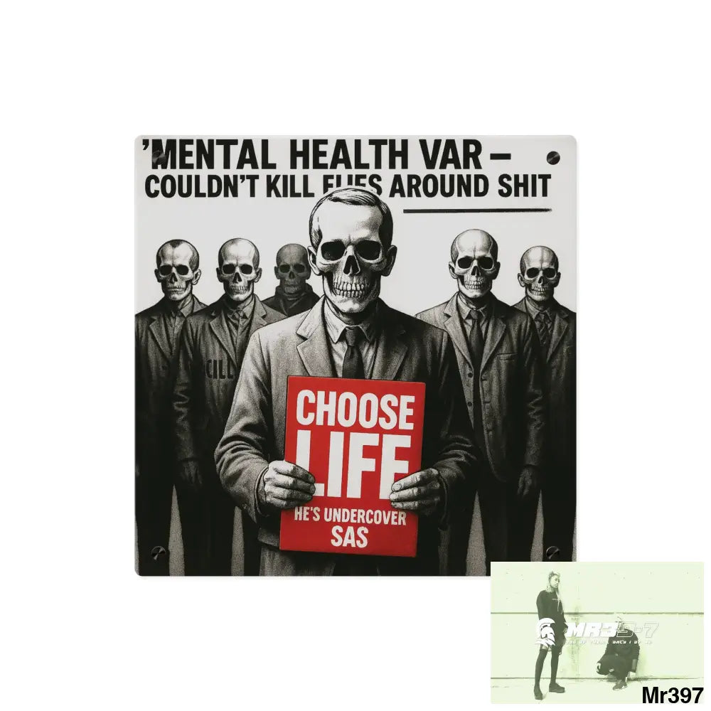 MY LIFE MY DEATHS THEIR PLANS FAILED Inside a Mental Health VAR (2012–2025) Limited Edition Acrylic Wall Art