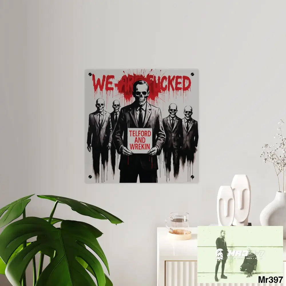 MY LIFE MY DEATHS THEIR PLANS FAILED Inside a Mental Health VAR (2012–2025) Limited Edition Acrylic Wall Art