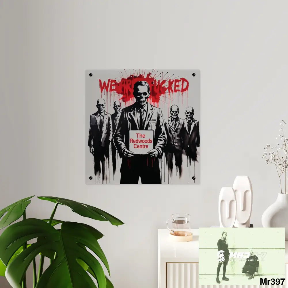 MY LIFE MY DEATHS THEIR PLANS FAILED Inside a Mental Health VAR (2012–2025) Limited Edition Acrylic Wall Art