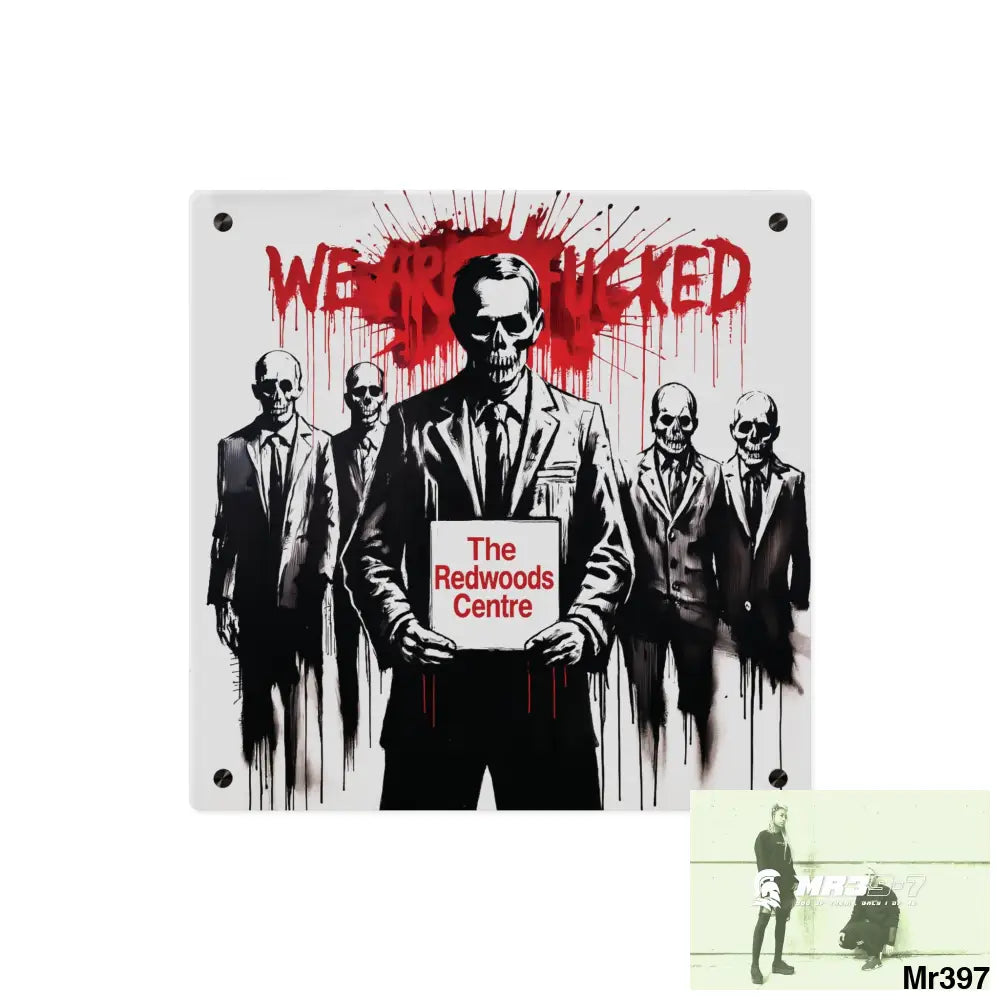 MY LIFE MY DEATHS THEIR PLANS FAILED Inside a Mental Health VAR (2012–2025) Limited Edition Acrylic Wall Art