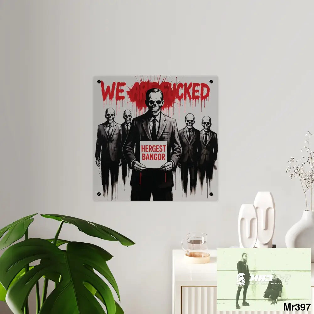 MY LIFE MY DEATHS THEIR PLANS FAILED Inside a Mental Health VAR (2012–2025) Limited Edition Acrylic Wall Art