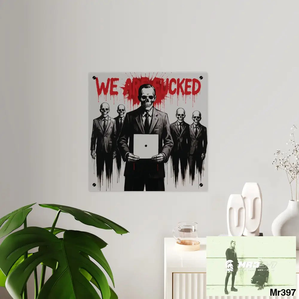 MY LIFE MY DEATHS THEIR PLANS FAILED Inside a Mental Health VAR (2012–2025) Limited Edition Acrylic Wall Art