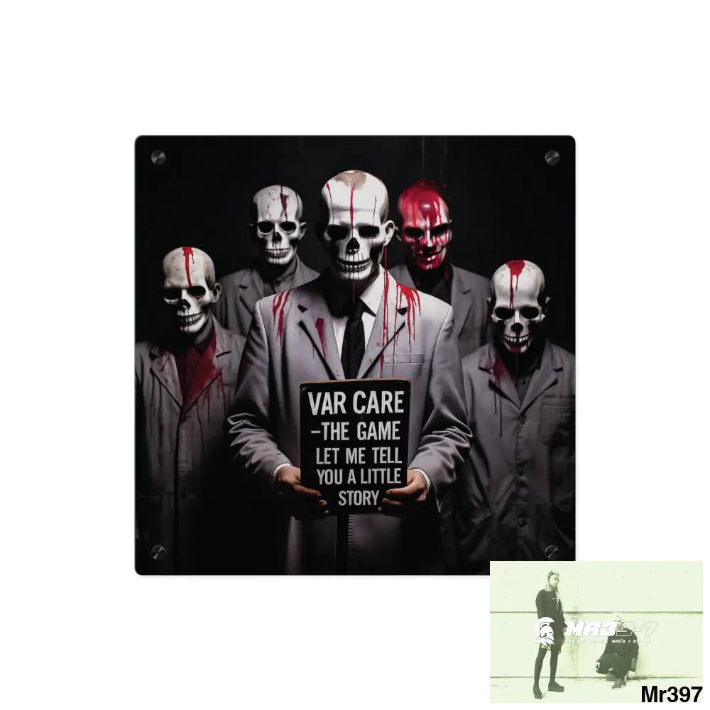 MY LIFE MY DEATHS THEIR PLANS FAILED Inside a Mental Health VAR (2012–2025) Limited Edition Acrylic Wall Art