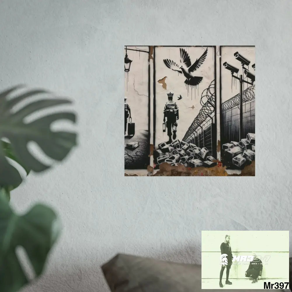 My Life My Deaths Their Plans Failed NO 2 2001-2025 Banksy inspired Fine Art Posters Poster