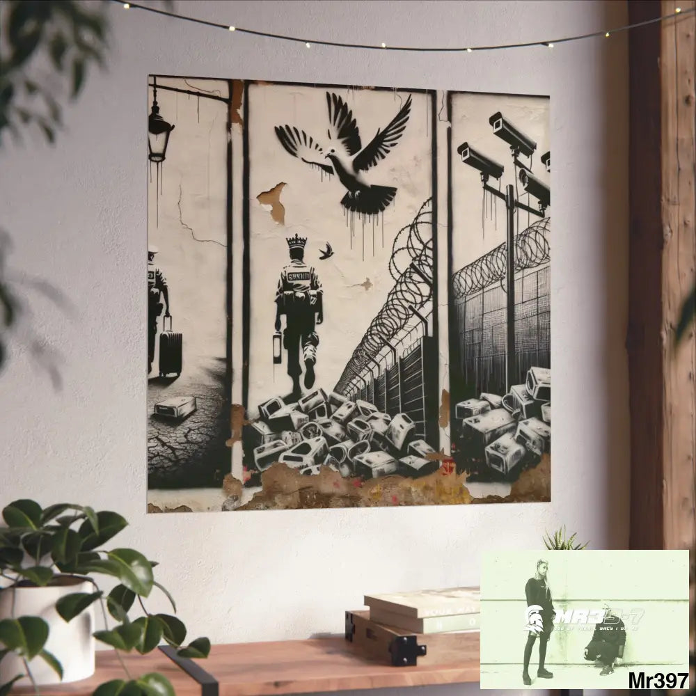 My Life My Deaths Their Plans Failed NO 2 2001-2025 Banksy inspired Fine Art Posters Poster