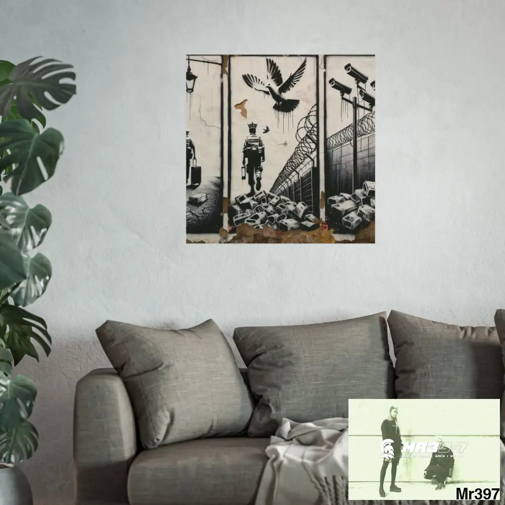 My Life My Deaths Their Plans Failed NO 2 2001-2025 Banksy inspired Fine Art Posters Poster