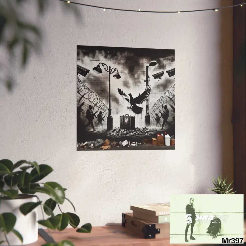 My Life My Deaths Their Plans Failed NO 3 2001-2025 Banksy inspired Fine Art Posters Poster