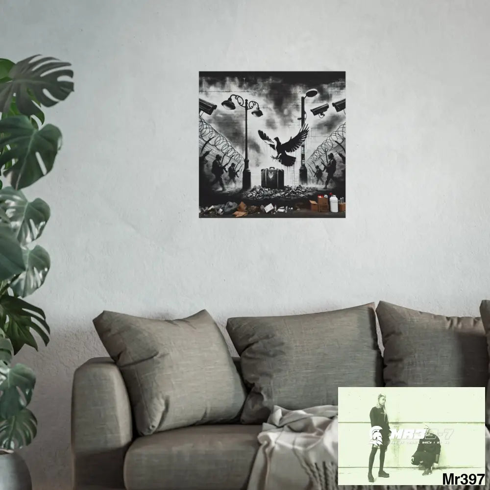 My Life My Deaths Their Plans Failed NO 3 2001-2025 Banksy inspired Fine Art Posters Poster