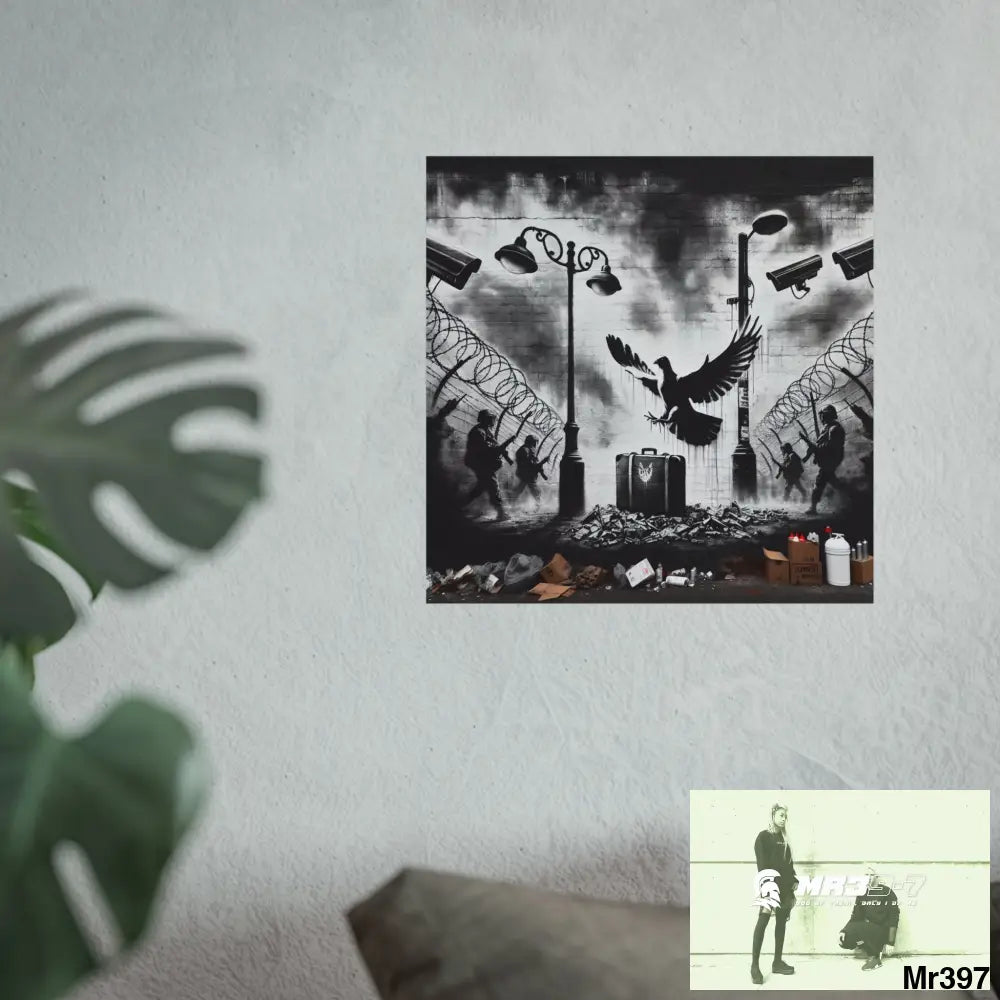 My Life My Deaths Their Plans Failed NO 3 2001-2025 Banksy inspired Fine Art Posters Poster