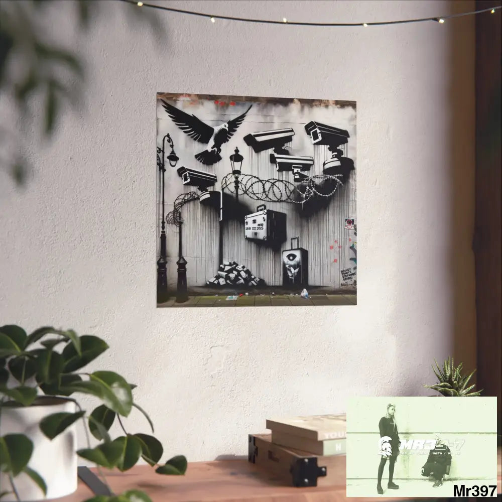 My Life My Deaths Their Plans Failed NO 4 2001-2025 Banksy inspired Fine Art Posters Poster