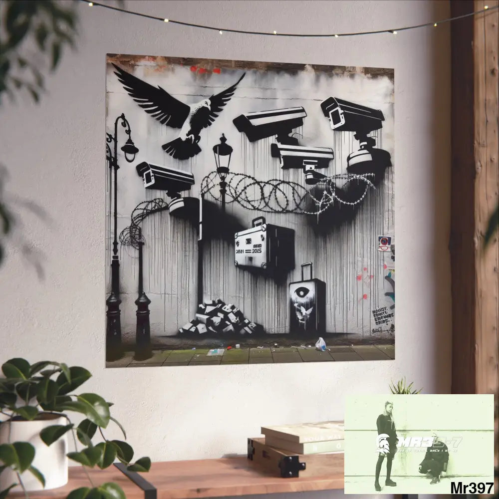 My Life My Deaths Their Plans Failed NO 4 2001-2025 Banksy inspired Fine Art Posters Poster