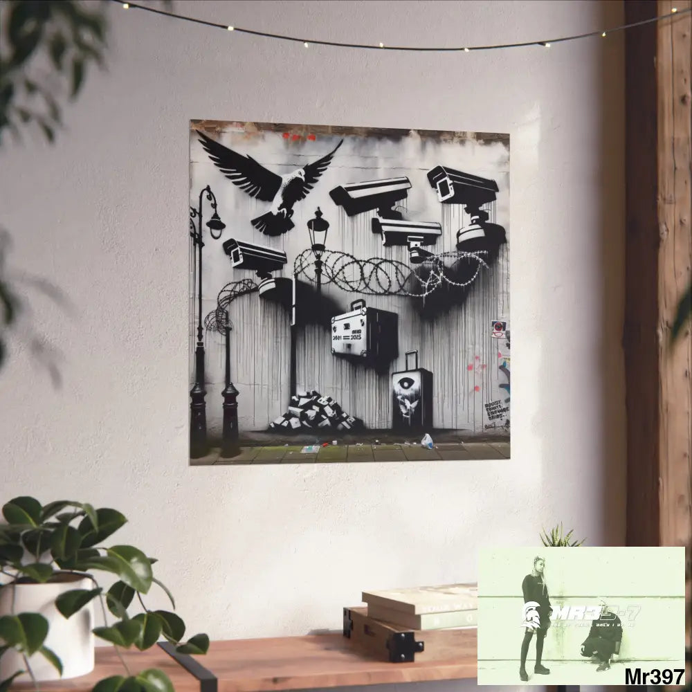 My Life My Deaths Their Plans Failed NO 4 2001-2025 Banksy inspired Fine Art Posters Poster