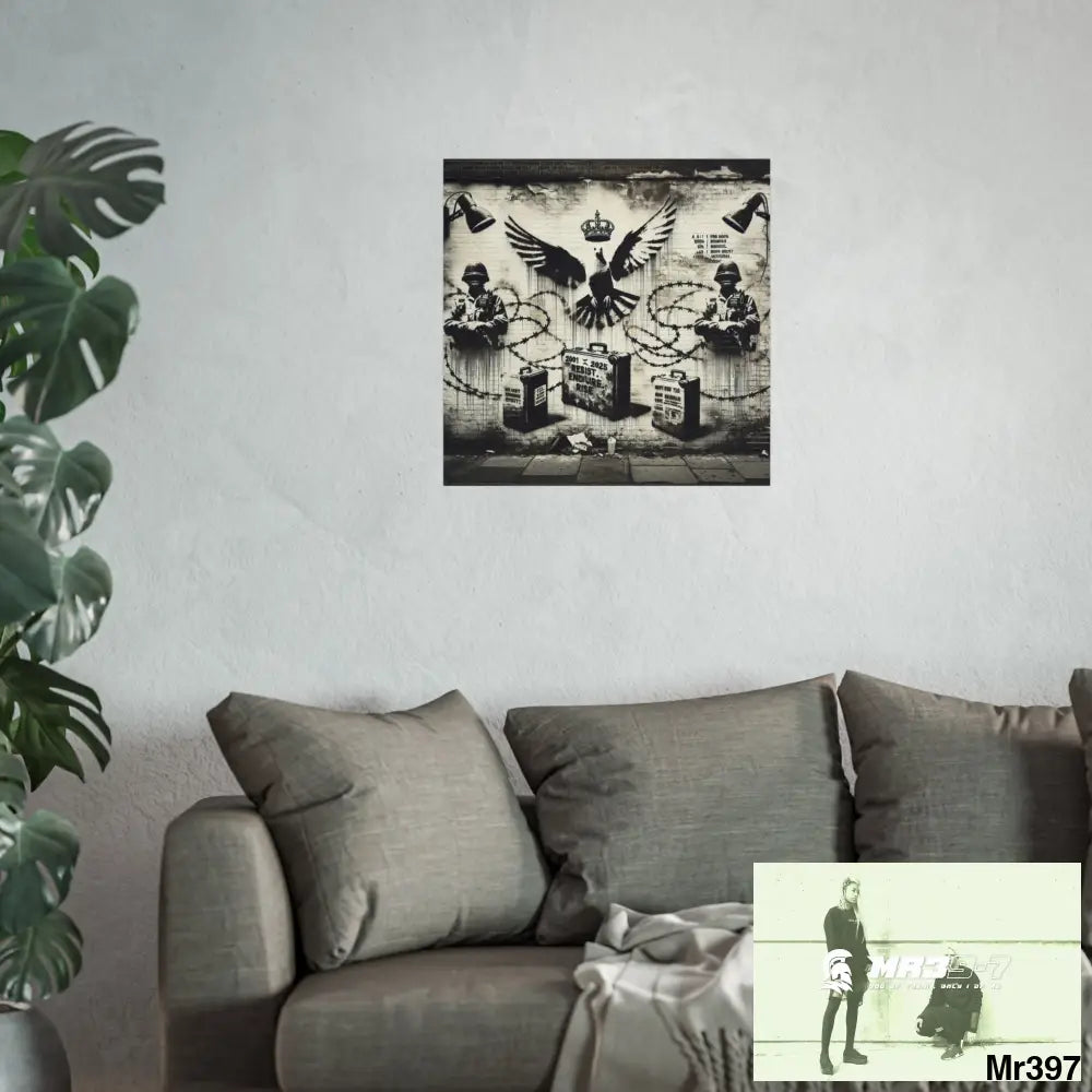 My Life My Deaths Their Plans Failed NO 5 2001-2025 Banksy inspired Fine Art Posters Poster