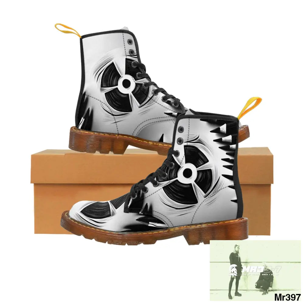 North Africa and UK Blasts from the past Mens Canvas Boots US 7 / Brown sole Shoes