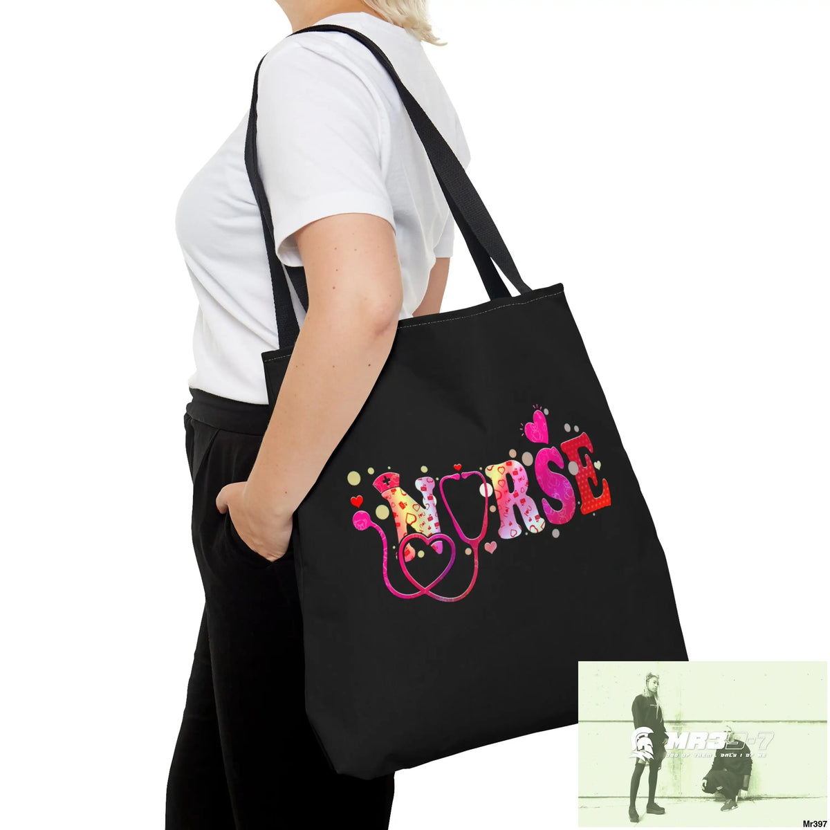 Nurse Love Tote Bag (AOP) Bags