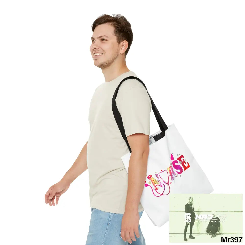 Nurse Love Tote Bag (AOP) Bags