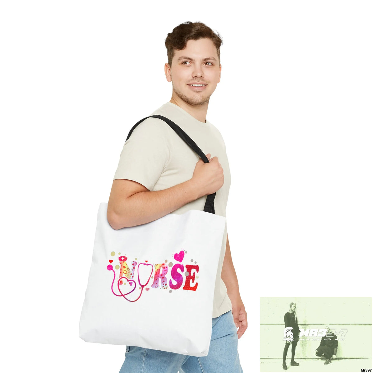 Nurse Love Tote Bag (AOP) Bags