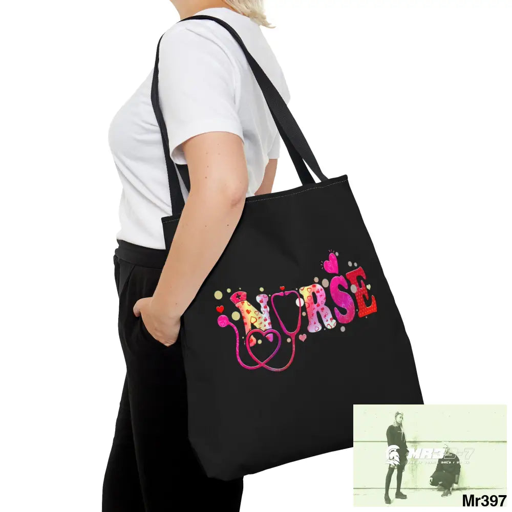 Nurse Love Tote Bag (AOP) Bags
